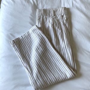 High wasted Abercrombie cotton wide leg pant